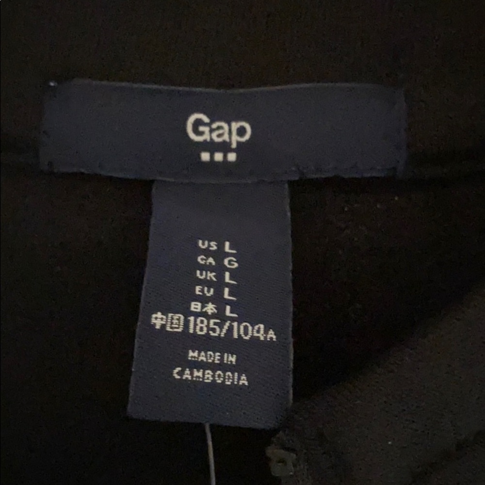 Gap Men’s PullOver Fleece Black - Picture 2 of 4
